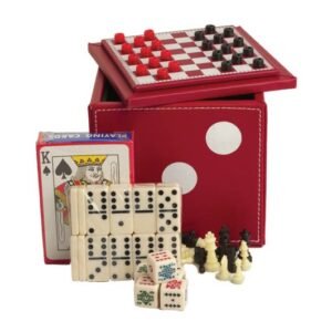 5 in 1 Dice Cube Game Set - Red