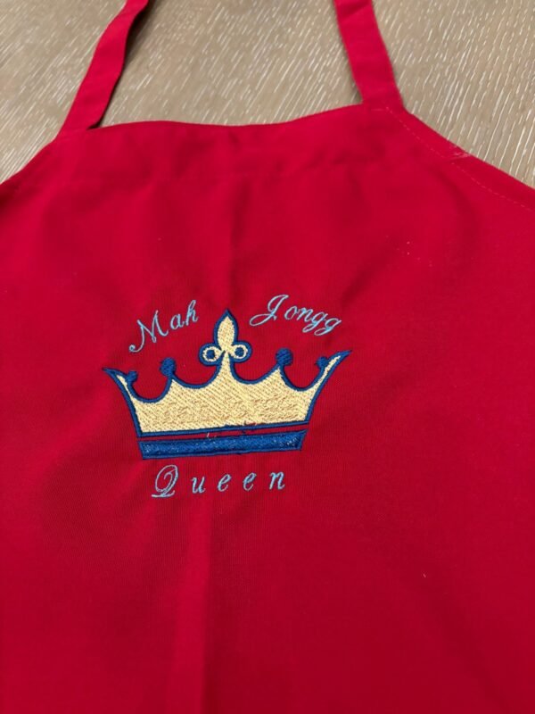 Mah Jongg Embroidered Aprons - Image 2