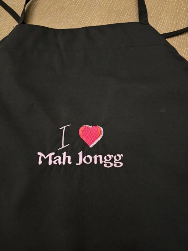 Mah Jongg Embroidered Aprons - Image 3