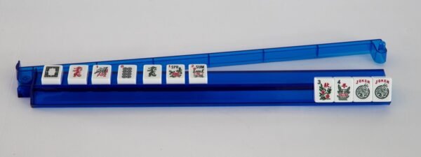 Dark Blue Mahjong Racks With Attached Helping Hands