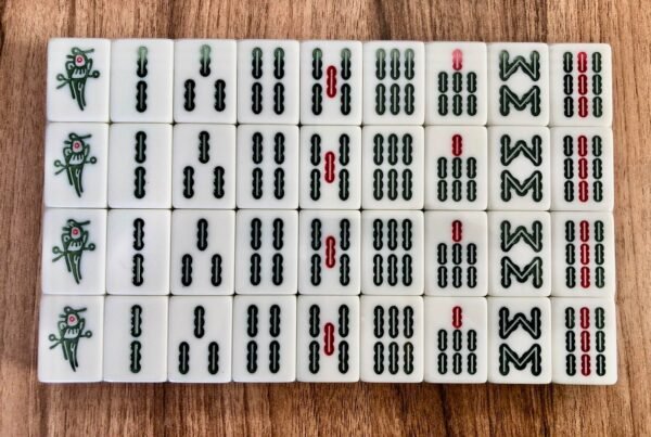 Chinese Mahjong  set- Large tiles:  38*28*19.5mm - Image 3