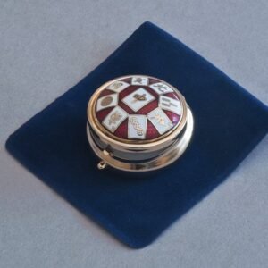 Cloisonne Mah Jongg Pill Box