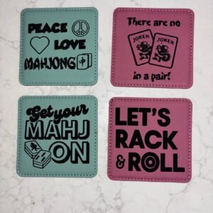 Mah Jongg Leatherette Coasters (set of 4)