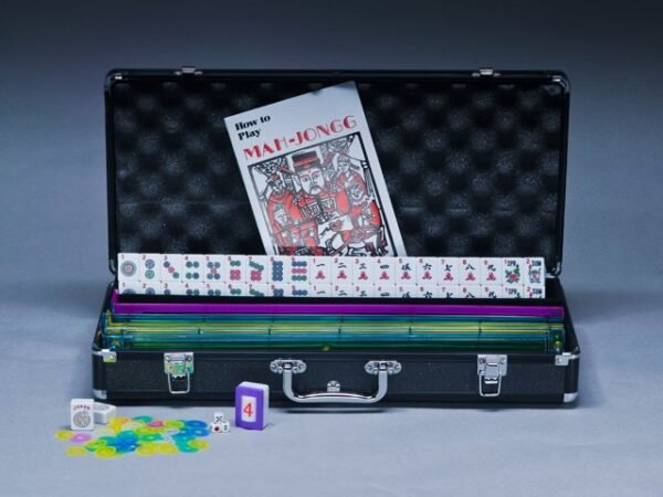 Mah Jong Hard Carrying Case -Aluminum Diamond Cut - Image 5