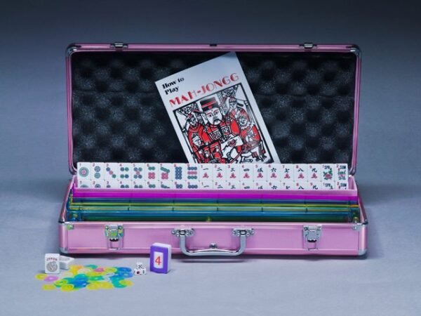 Mah Jong Hard Carrying Case -Aluminum Diamond Cut - Image 3