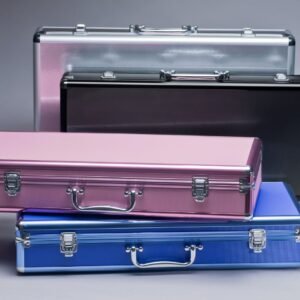 Mah Jong Hard Carrying Case -Aluminum Diamond Cut