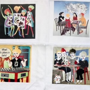 Mah Jongg Ladies Kitchen Dishtowels