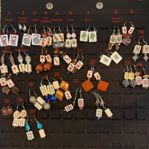 Custom Made Unique Mah Jongg Earrings