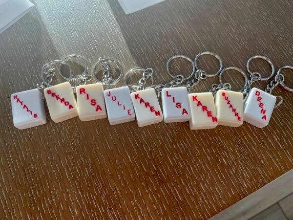 Personalized Mah Jongg Tile Key Chain (4 for $50)