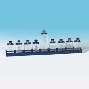 Glass Mah Jongg Menorah