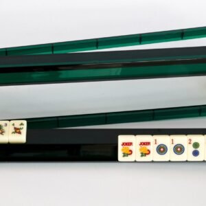 Dark Green Mahjong Racks With Attached Helping Hands