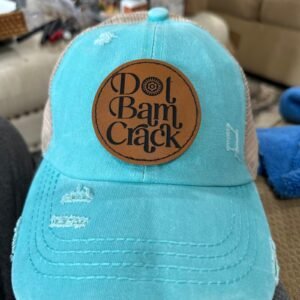 MahJongg hat- Dot, Bam Crack(with back pony cap design)