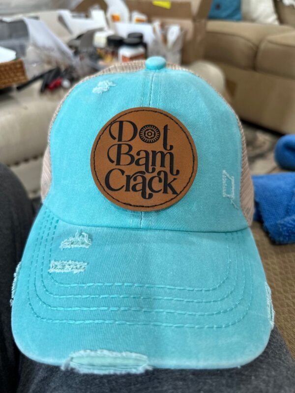 MahJongg hat- Dot, Bam Crack(with back pony cap design)