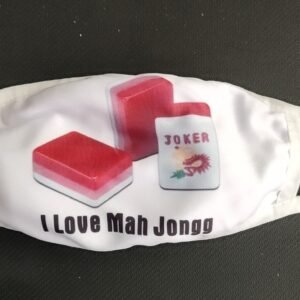 I Love Mah Jongg Mask in White