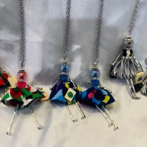Fashion Mah Jongg Lady Necklace Jewelry