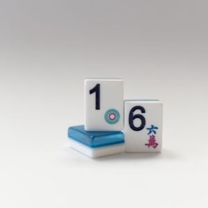 3- Layer Tile Large Number MahJong tile Set (Jewel tone ink)