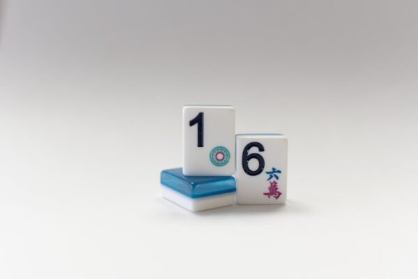 3- Layer Tile Large Number MahJong tile Set (Jewel tone ink)