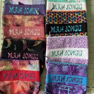 Custom made Mah Jongg Change/Card Purse- Zipper on top, pocket inside