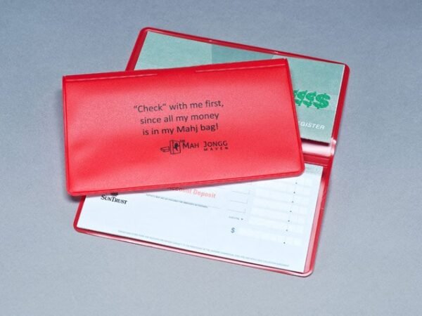 Mah Jongg Checkbook Cover
