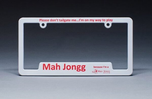 Mah Jongg License Place Cover