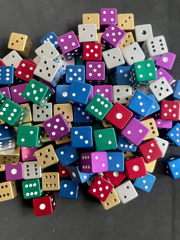 Square Metal Dice -Available in 6 Colors ( 1 pair for $16)
