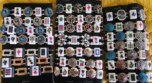 Custom Made Unique Mah Jongg Bracelets Jewelry