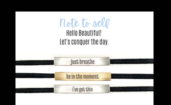 Hair Tie/Bracelet -Inspirational sayings - Image 5