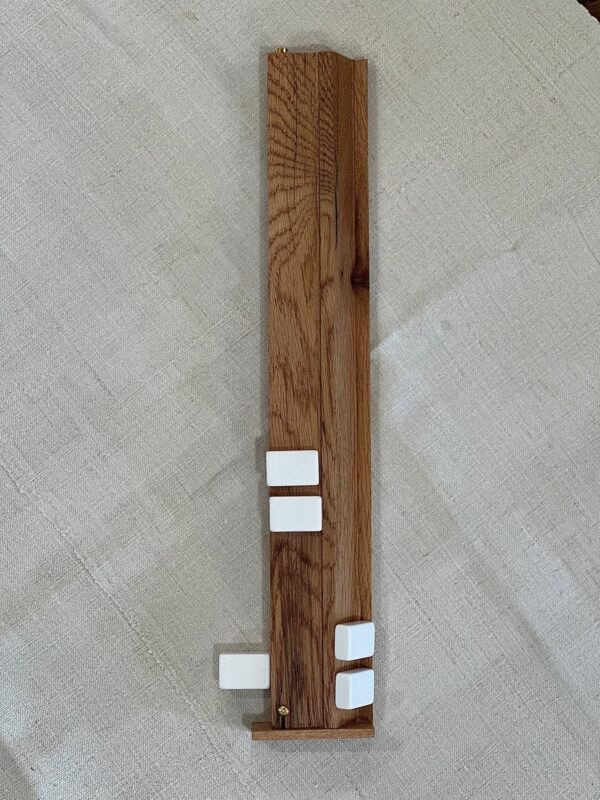 Hand crafted  Oak wooden Mahjong racks ( 3 colors available: Natural, Warm Brown, Gray Brown-see pictures) - Image 3
