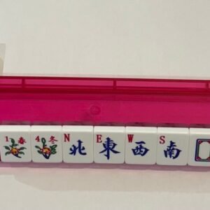 Pink Transparent MahJongg Racks with Attached Pushers
