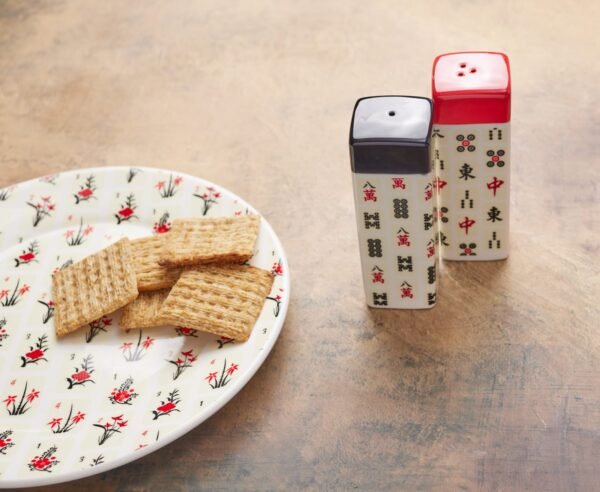 Mah Jongg Porcelain Salt & Pepper Shakers - Image 2