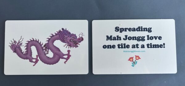 Mah Jongg Tile Mixers | Tile Shufflers- Blue Peacock or Purple Dragon - Image 2