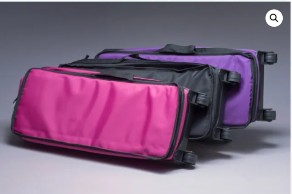 Wheeled Mircro Fiber Mahjong Bag (does not stand up, but, has wheels)
