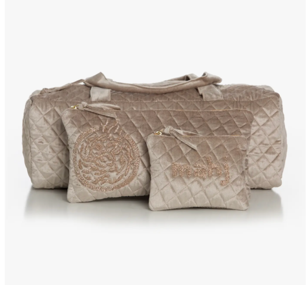 Luxury Quilted Mahjongg  Bag with matching Tile Bag and Change purse