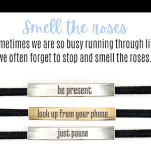 Hair Tie/Bracelet -Inspirational sayings