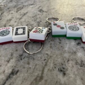 Mah Jongg Tile Key Chains (set of 3 keychains)