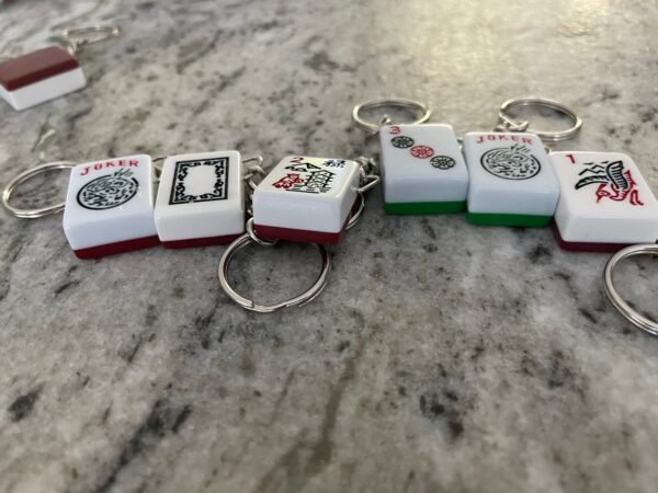 Mah Jongg Tile Key Chains (set of 3 keychains)