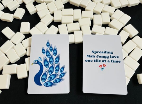 Mah Jongg Tile Mixers | Tile Shufflers- Blue Peacock or Purple Dragon