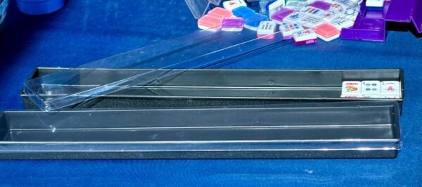 2 Plastic Mah Jongg  trays with Lids