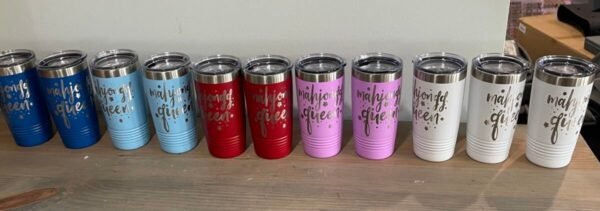 Mah Jongg Tumbler (Hot & Cold Beverages) 20 oz- 5 colors available - Image 2