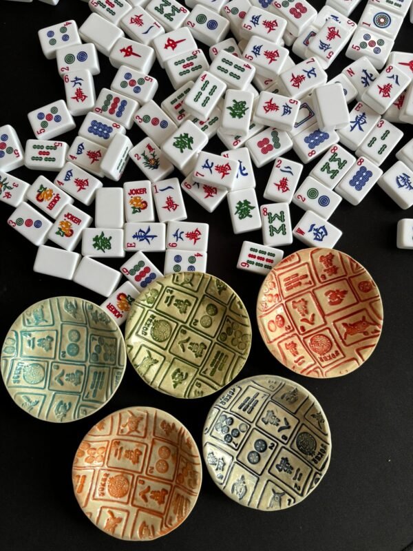 Mah Jongg Wall Game Bowl...Ceramic Mah Jongg tile design (price for 1 bowl)