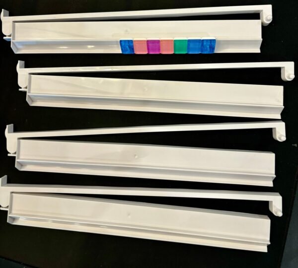 White MahJongg Racks with Pushers - Image 2