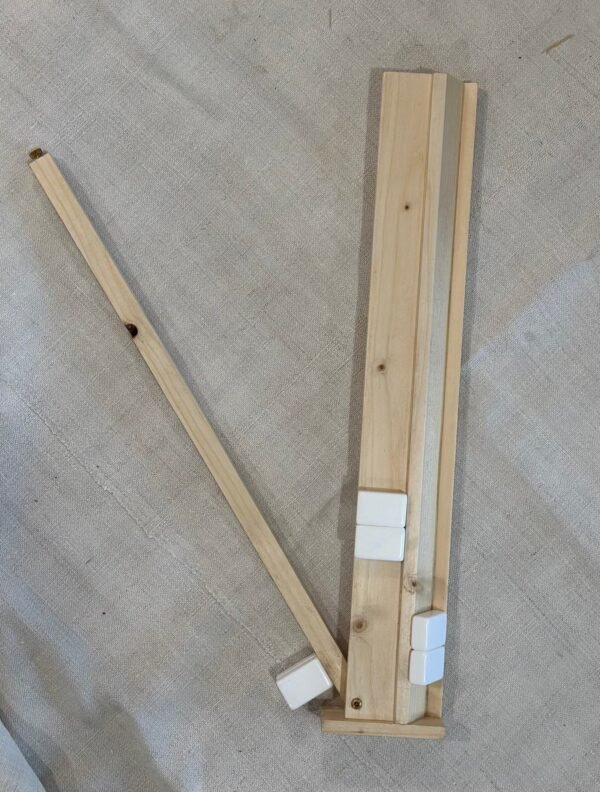 Custom handcrafted Wooden Mahjong Rack  made of Pine wood - 3 colors (Natural, Gray, Warm Brown) - Image 5