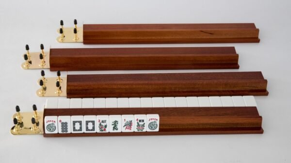 Rosewood (wood) MahJongg Racks (Set of 4)