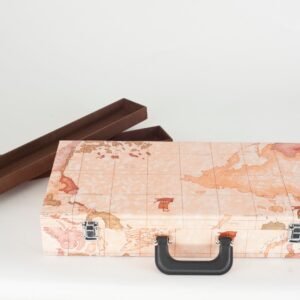 World Map Mahjong Carrying Case