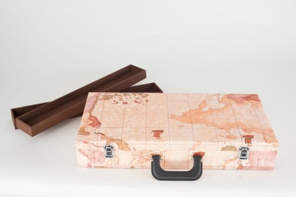 World Map Mahjong Carrying Case