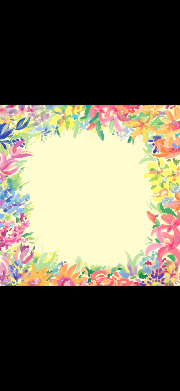 Spring flowers with light yellow background  Mah Jongg Mat