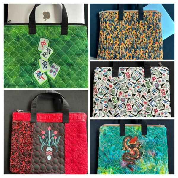 Mah Jongg Computer/Kindle/iPad case with handles- Exquisite & Custom made