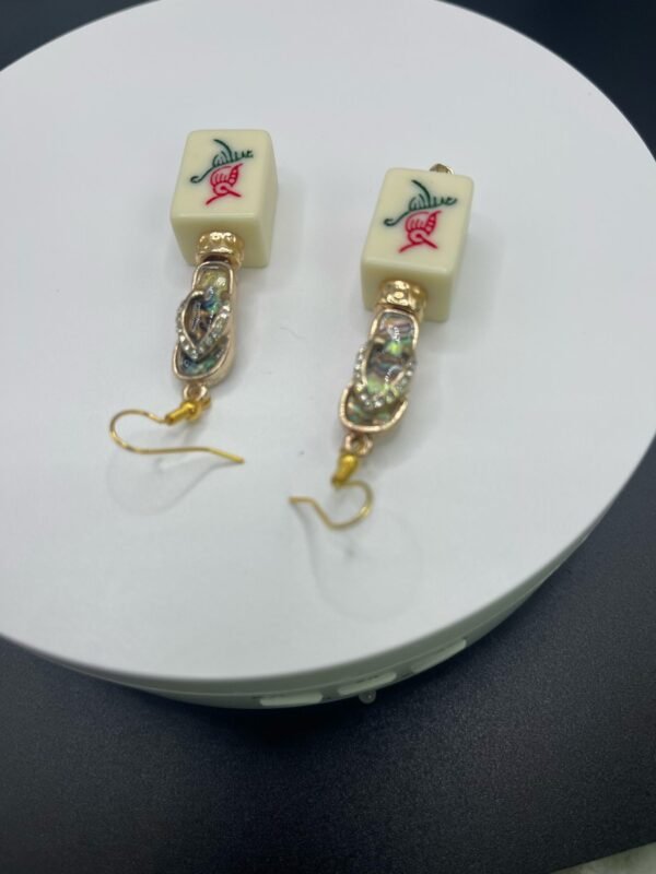 Flip Flop Mah Jongg Earrings