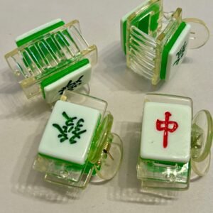 Mah Jongg Hair Claw Clips 3 for $20 (medium size)